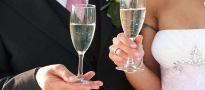 Espumante de casamento