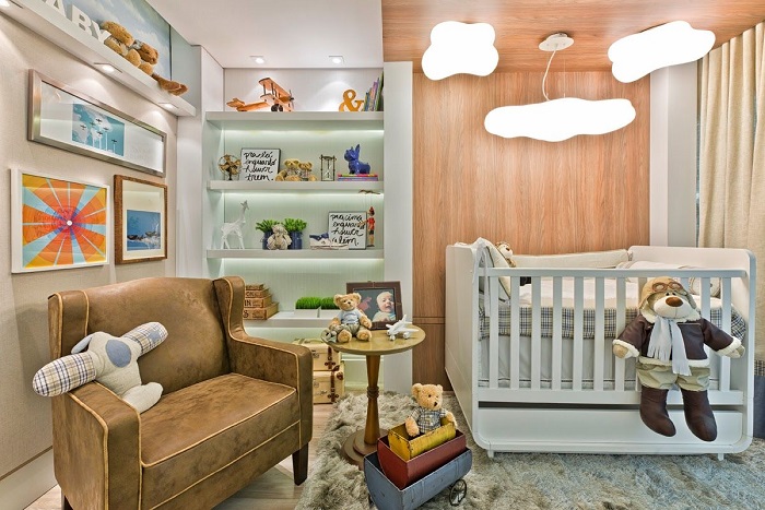 4 tipos de luminárias perfeitas para a decorar quarto de bebê