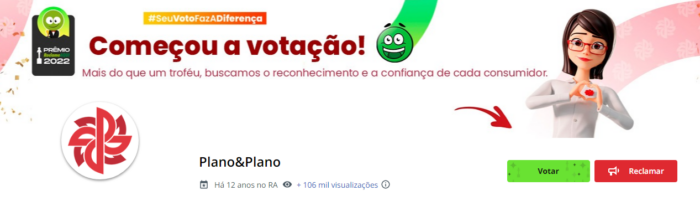 Vote Consigaz - Prêmio Reclame Aqui 2021 , car place reclame aqui