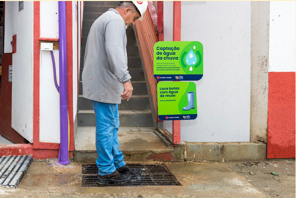 Ação da Plano&Plano para captação de água de chuva nas obras dos projetos